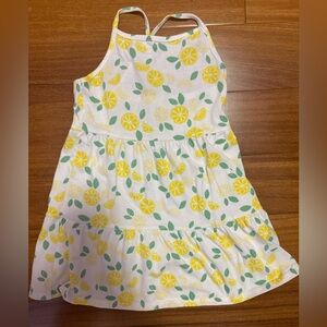 Lemon Print Sleeveless Dress